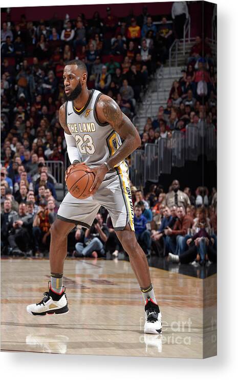 Nba Pro Basketball Canvas Print featuring the photograph Lebron James by David Liam Kyle