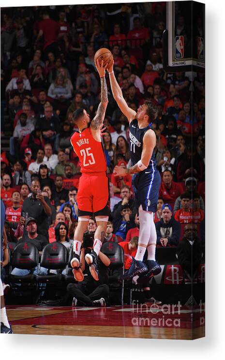 Luka Doncic Canvas Print featuring the photograph Austin Rivers #7 by Bill Baptist