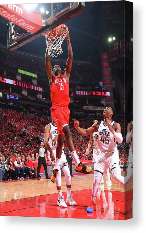 Clint Capela Canvas Print featuring the photograph Clint Capela #7 by Bill Baptist