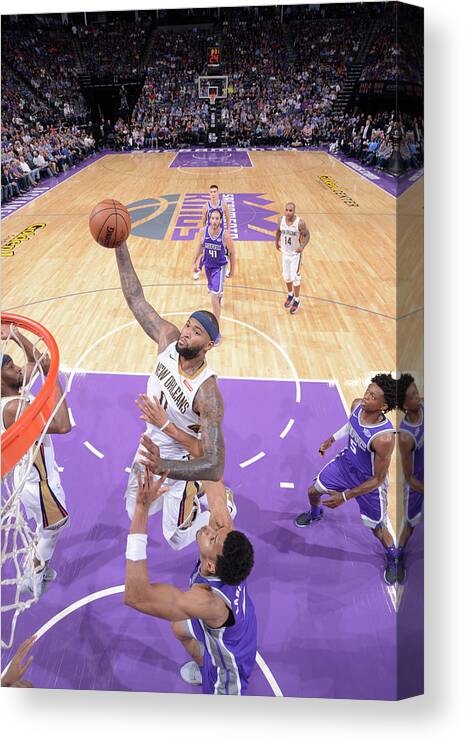 Demarcus Cousins Canvas Print featuring the photograph Demarcus Cousins #7 by Rocky Widner