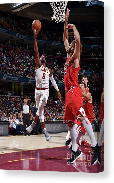 Dwyane Wade Canvas Print featuring the photograph Dwyane Wade by David Liam Kyle