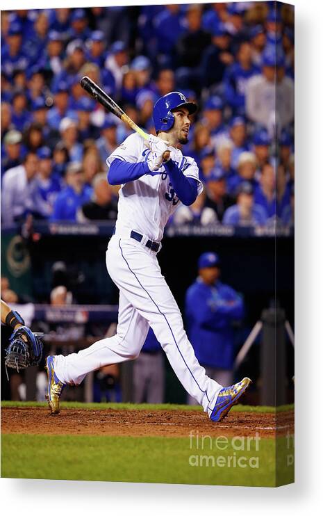 People Canvas Print featuring the photograph Eric Hosmer by Jamie Squire