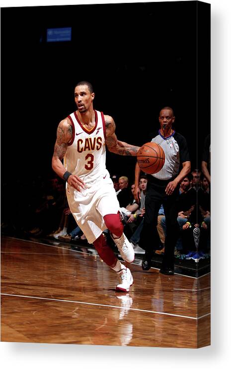 Nba Pro Basketball Canvas Print featuring the photograph George Hill by Nathaniel S. Butler