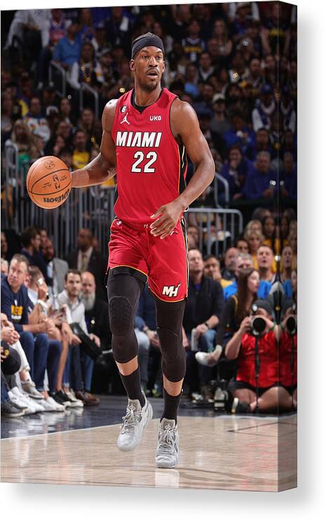 Playoffs Canvas Print featuring the photograph Jimmy Butler #7 by Nathaniel S. Butler