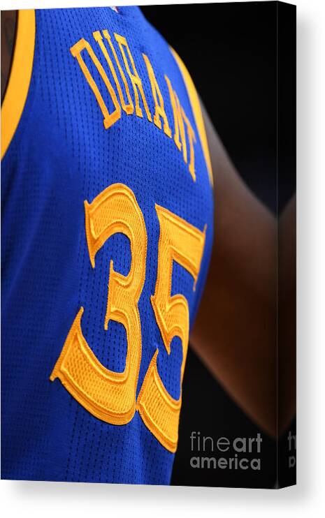 Nba Pro Basketball Canvas Print featuring the photograph Kevin Durant by Garrett Ellwood