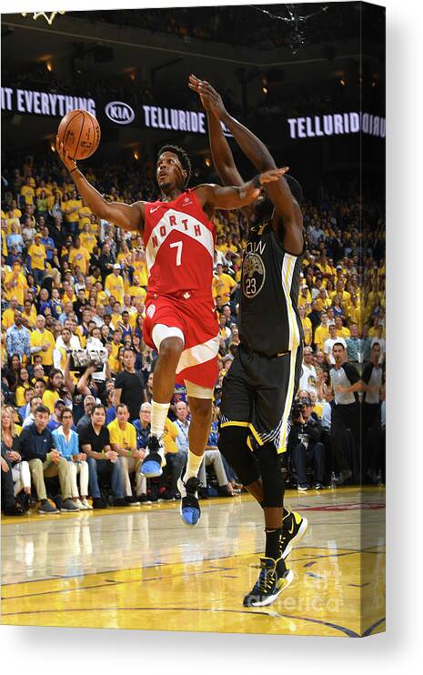 Playoffs Canvas Print featuring the photograph Kyle Lowry by Andrew D. Bernstein