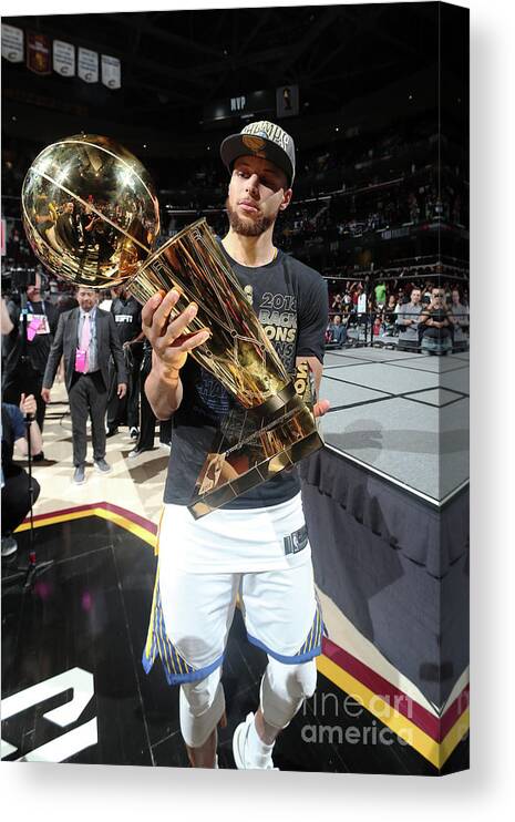 Stephen Curry Canvas Print featuring the photograph Stephen Curry #7 by Nathaniel S. Butler