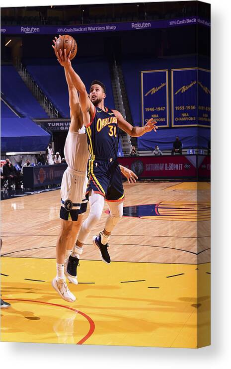 San Francisco Canvas Print featuring the photograph Stephen Curry by Noah Graham