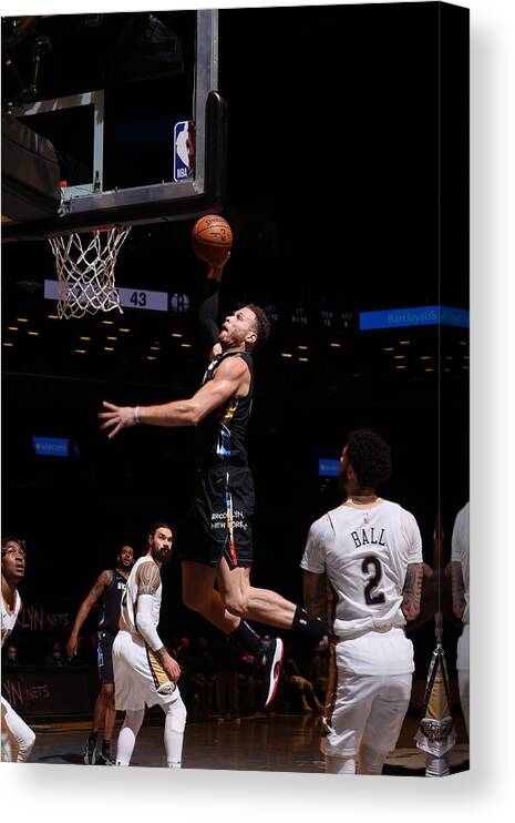 Blake Griffin Canvas Print featuring the photograph Blake Griffin by Nathaniel S. Butler