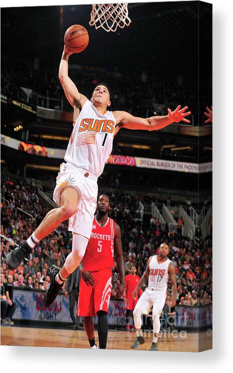 Devin Booker Canvas Print featuring the photograph Devin Booker #8 by Barry Gossage