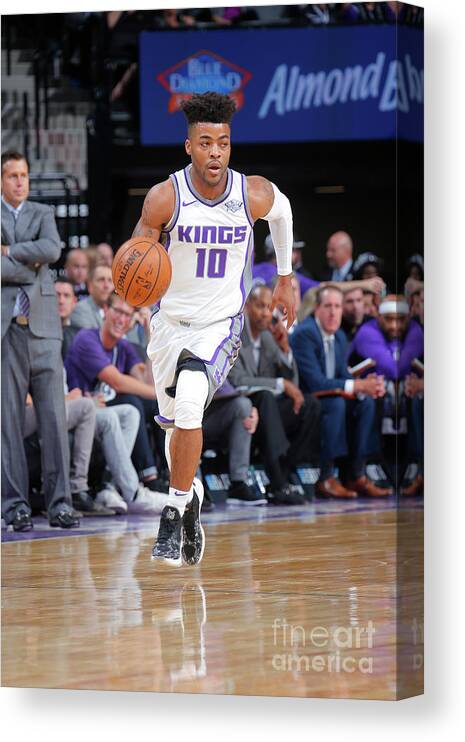 Nba Pro Basketball Canvas Print featuring the photograph Frank Mason by Rocky Widner