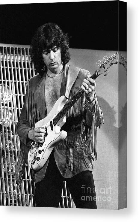 Guitarist Canvas Print featuring the photograph Ritchie Blackmore - Deep Purple #8 by Concert Photos