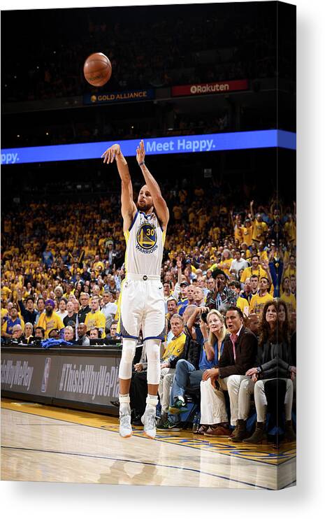 Stephen Curry Canvas Print featuring the photograph Stephen Curry #8 by Garrett Ellwood