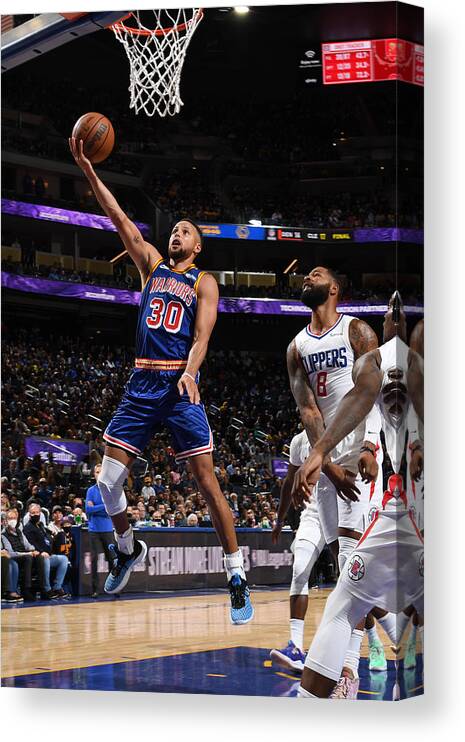 Drive Canvas Print featuring the photograph Stephen Curry by Noah Graham