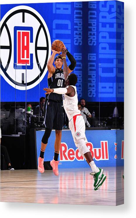 Nba Pro Basketball Canvas Print featuring the photograph Aaron Gordon by Jesse D. Garrabrant