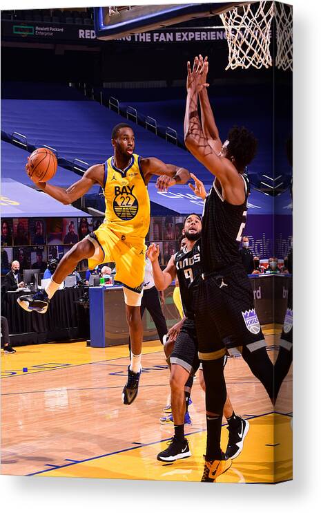 Andrew Wiggins Canvas Print featuring the photograph Andrew Wiggins by Noah Graham