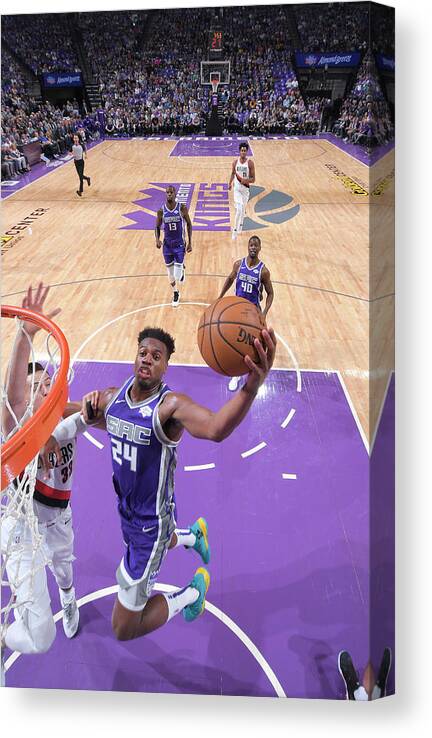 Nba Pro Basketball Canvas Print featuring the photograph Buddy Hield by Rocky Widner