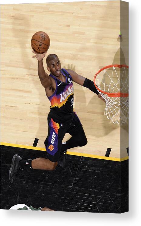 Chris Paul Canvas Print featuring the photograph Chris Paul #9 by Barry Gossage Chris Paul Canvas Print featuring the photograph Chris Paul #9 by Barry Gossage