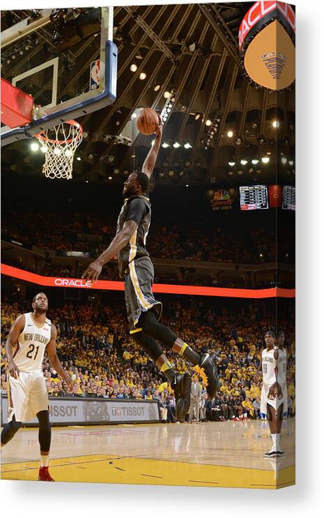 Draymond Green Canvas Print featuring the photograph Draymond Green #9 by Noah Graham