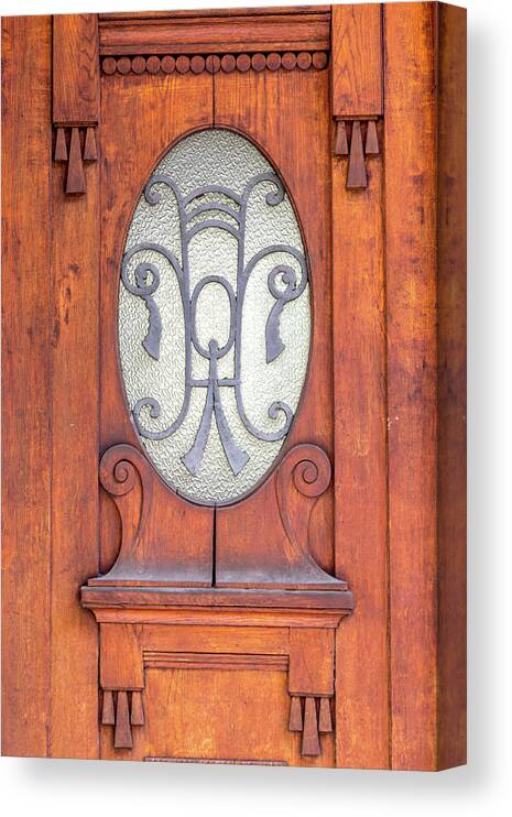 Old Canvas Print featuring the photograph A Door in Ljubljana by W Chris Fooshee