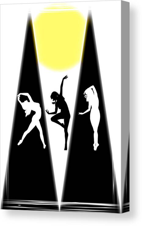 Dance Canvas Print featuring the digital art A Simple Dance by John Haldane