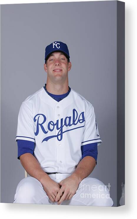 Media Day Canvas Print featuring the photograph Alex Gordon by Rick Scuteri