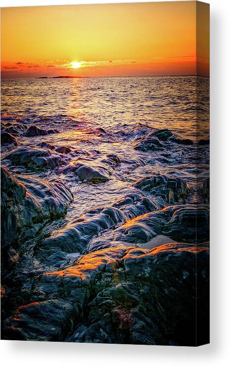 New Hampshire Canvas Print featuring the photograph All That Glitters by Jeff Sinon