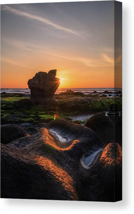 Awesome Canvas Print featuring the photograph Ancient Rock #2 by Khanh Bui Phu