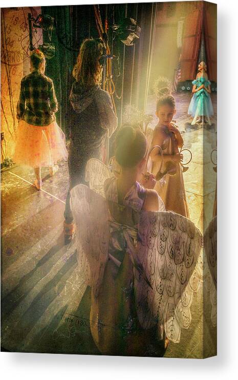 Ballerina Canvas Print featuring the photograph Angels in Waiting by Craig J Satterlee