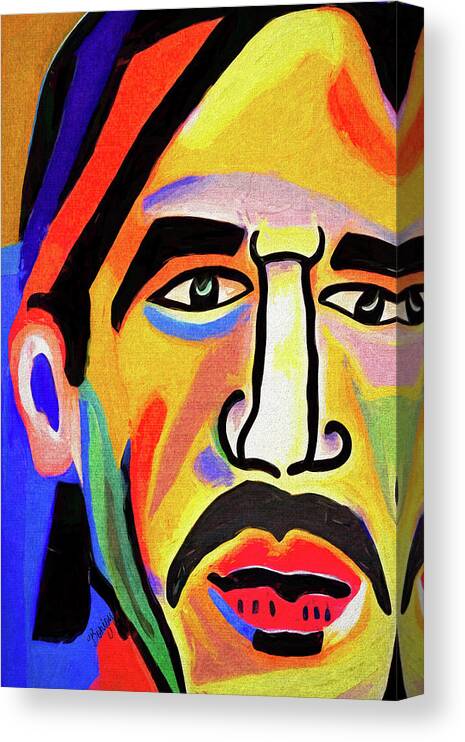 Anthony Canvas Print featuring the digital art Anthony Kiedis by Bonny Puckett