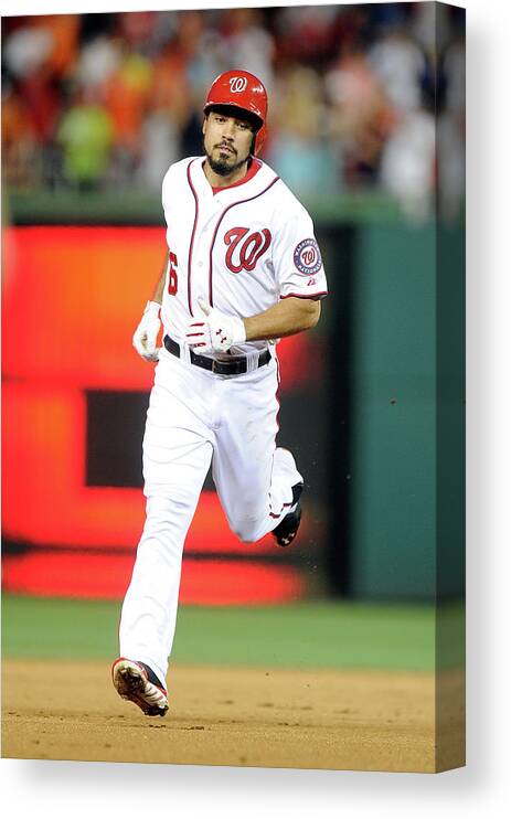 American League Baseball Canvas Print featuring the photograph Anthony Rendon by Greg Fiume