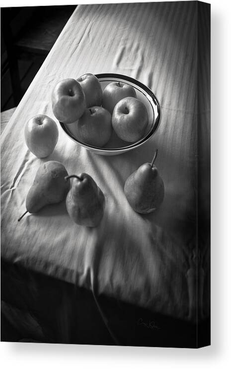 Apple Canvas Print featuring the photograph Apples and Pears by Craig J Satterlee