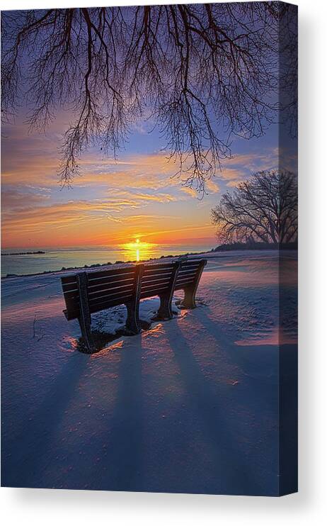 Season Canvas Print featuring the photograph At The First Trumpet by Phil Koch