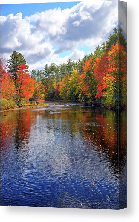 Fine Art Canvas Print featuring the photograph Autumn on the Ossipee III by Robert Harris