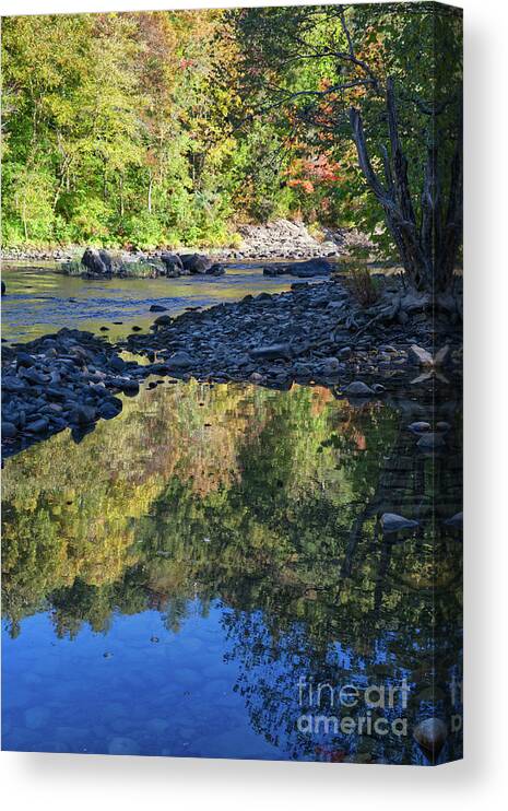 Tennessee Canvas Print featuring the photograph Autumn Reflections 8 by Phil Perkins