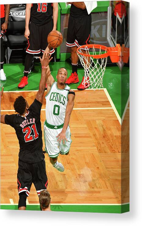 Playoffs Canvas Print featuring the photograph Avery Bradley by Jesse D. Garrabrant