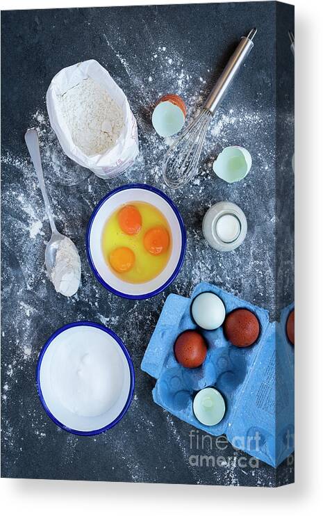 Baking Canvas Print featuring the photograph Batter Ingredients by Tim Gainey