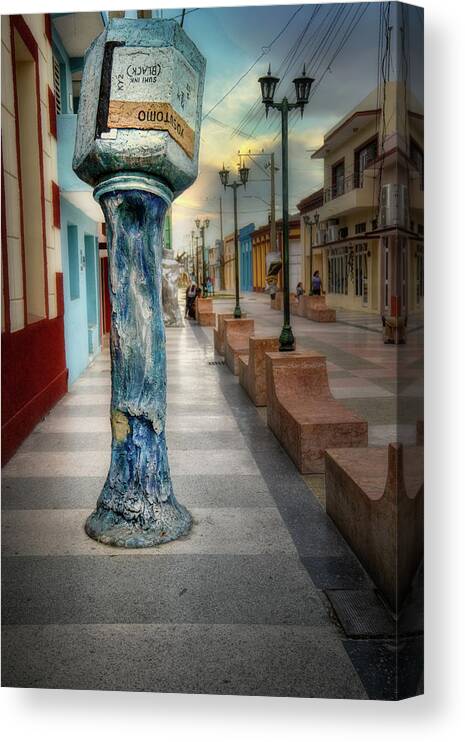 Cuba Canvas Print featuring the photograph Bayamo Painters Avenue 4 by Micah Offman