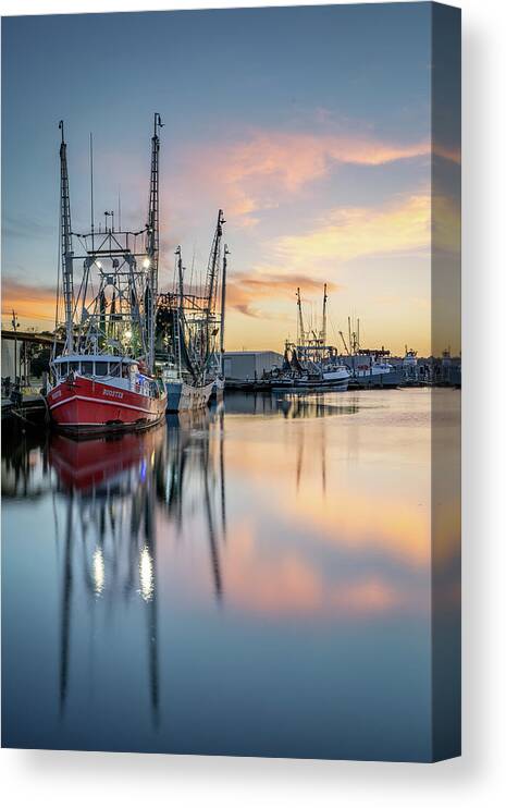 Bayou Canvas Print featuring the photograph Bayou Sunset 2, 3/9/21 by Brad Boland