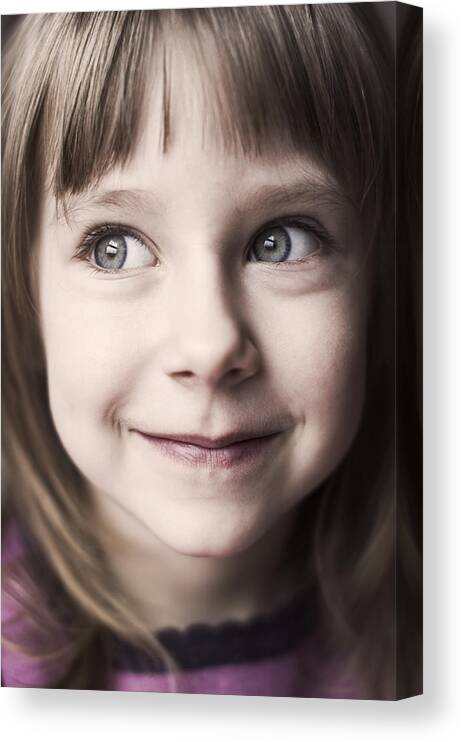 4-5 Years Canvas Print featuring the photograph Beautiful girl by Imgorthand