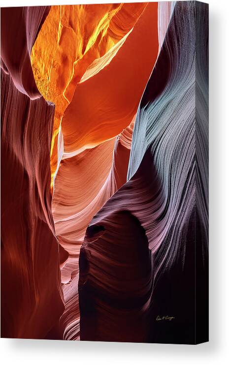 Antelope Canyon Canvas Print featuring the photograph Beckoning by Dan McGeorge