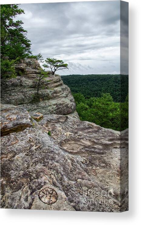View Canvas Print featuring the photograph Bee Rock Overlook 3 by Phil Perkins