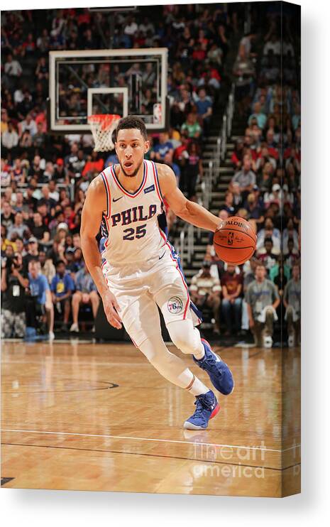 Ben Simmons Canvas Print featuring the photograph Ben Simmons by Issac Baldizon