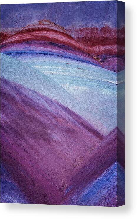 Bentonite Canvas Print featuring the photograph Bentonite Hills Aerial UT by Susan Candelario