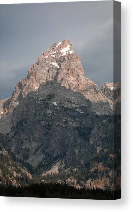 Mountain Canvas Print featuring the photograph Big and Bold Teton by Go and Flow Photos