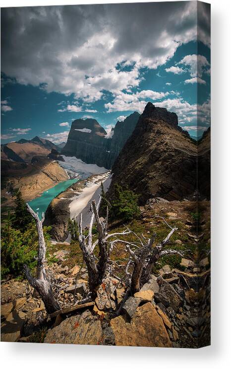 Glacier National Park Canvas Print featuring the photograph Big Sky Country by Trevor Parker
