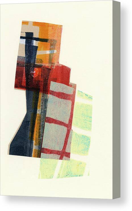 Abstract Art Canvas Print featuring the painting Bits and Pieces #10 by Jane Davies