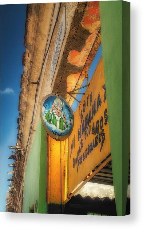 La Habana Canvas Print featuring the photograph Black Market Gate by Micah Offman