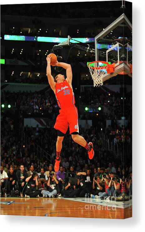 Blake Griffin Canvas Print featuring the photograph Blake Griffin by Jesse D. Garrabrant