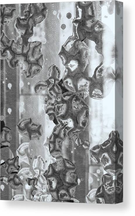 Abstract Canvas Print featuring the photograph Bloom Series Blue by Jessica Levant